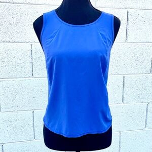 Layer 8 Racerback Quick Dry Blue Sleeveless Tank Top Medium